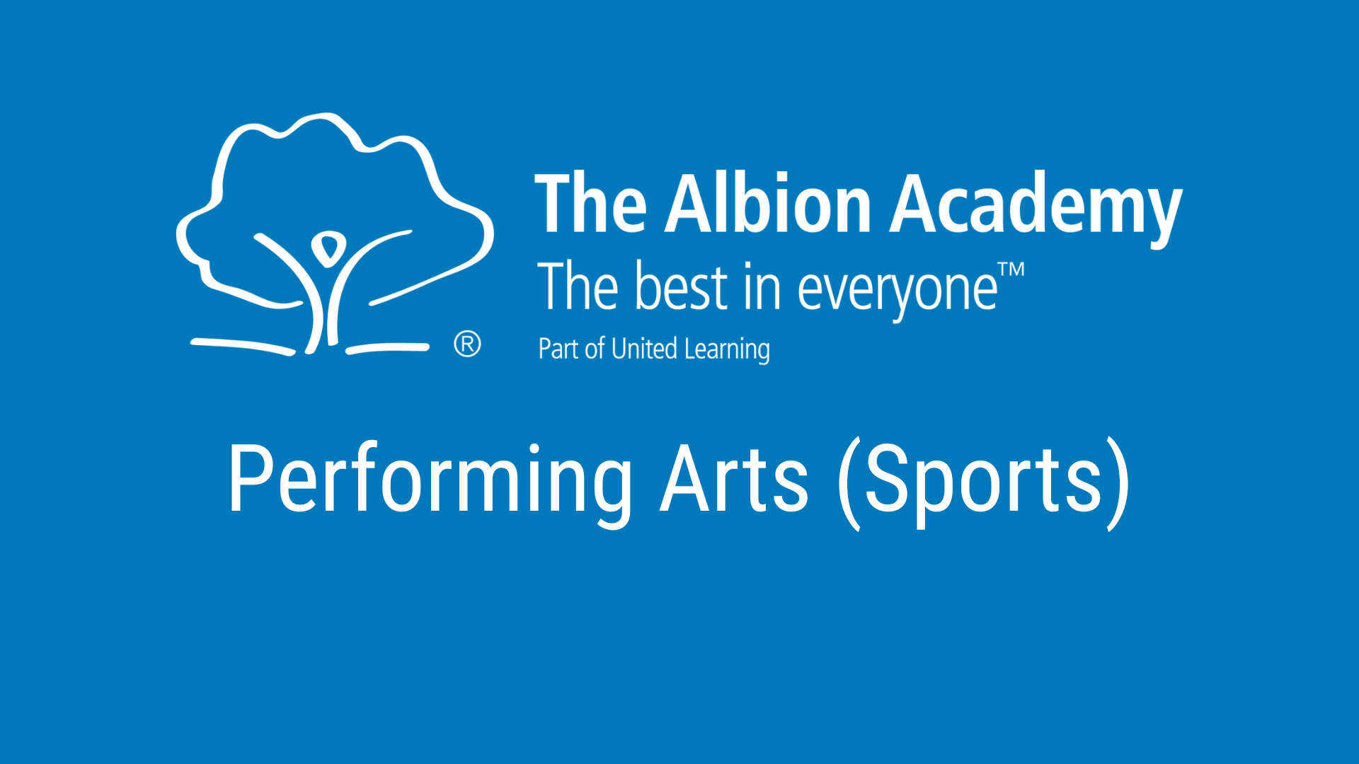 BTEC Performing Arts (Sports)