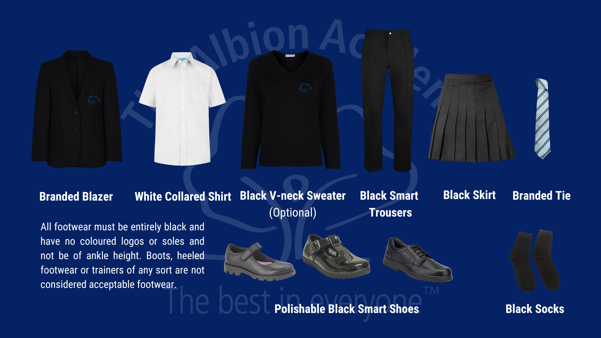 The Albion Academy School Uniform